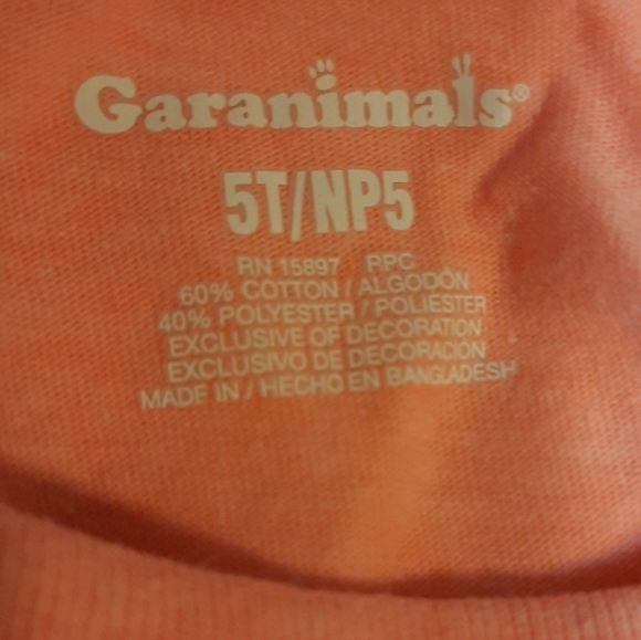 Garanimals Colorful Tee Size 5T - Picture 5 of 6